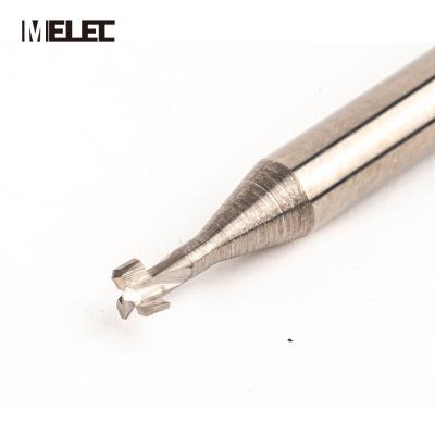 China CNC Process MELEC Carbide CNC Machinery Tungsten Steel Material Customized Diameter 5-12mm 3 Flutes T-flute End Mill Cutters for sale