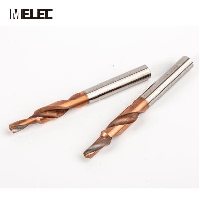 China Original CNC Process MELEC OEM Factory Customized 3-15mm Tungsten Alloy Carbide Steel Material Hard Step Drilling Bit For CNC Machine computer for sale