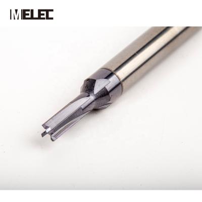 China CNC Process MELEC Tungsten Steel Material CNC Machines Straight Drill Carbide Customized Size D3.35mm-10H-D6-60L 4 Flutes Solid Reamers for sale