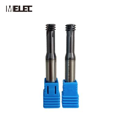 China CNC Process MELEC Tungsten Steel Coating Or No Size Solid Carbide End Mill Thread Swirl Coating Customized Milling Cutter for sale