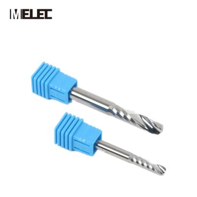 China CNC Process MELEC 1 Steel Tungsten Carbide Single Flute Milling Cutter For Plastic for sale