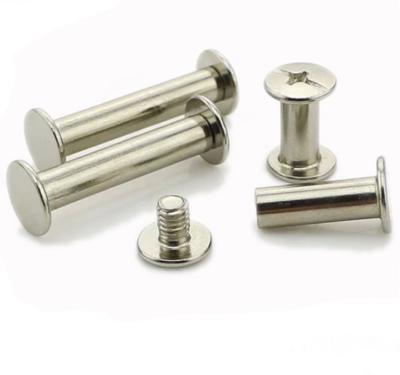 China Stainless Steel Flat Head STAINLESS STEEL Aluminum Chicago Screw /Sex Bolt With Internal Thread for sale