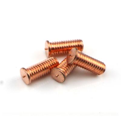 China Spot Welding Flat Copper Solid Screws And Fasteners Copper Screw for sale