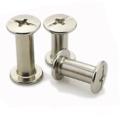 China SS304 SS316 Stainless Steel Recess Flat Head Chicago Cross Screw for sale