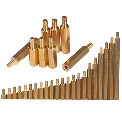 China Heavy Industry Vermiculite Copper Column Screw Single Head Hex Brass Nut Single Pass Standoff Insulated Standoffs for sale