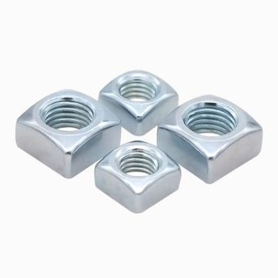 China DIN 557 General Industry Blue Zinc Square Nuts White Square Nuts for sale