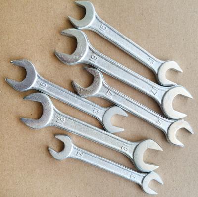 China ALLOY 7 8 10 12 13 14 15 17 19 22 24mm Double Open End Spanner Flat Open End Wrench Size 5.5 for sale