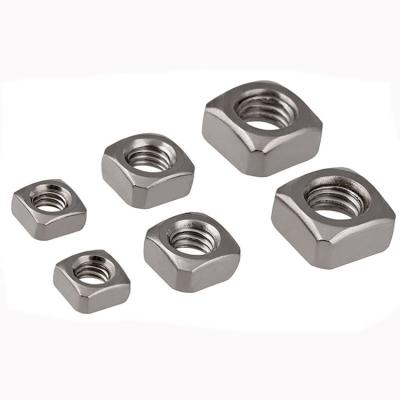 China Heavy Industry DIN557 Stainless Steel Square Nut DIN 557 M3 M5 M6 Square Nut Stainless Steel Threaded Square Weld Nut for sale