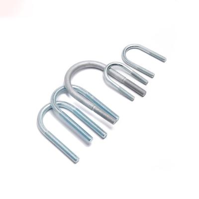 China Carbon Steel Zinc Blue White U Bolt Construction U Bolt for sale