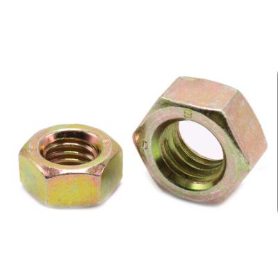 China GB52 heavy industry color zinc hex nut carbon steel heavy hex nut for sale