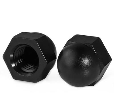 China General Industry Black Oxide Coating DIN1587 Hex Domed Cap Nuts Hexagon Domed Cap Nuts for sale