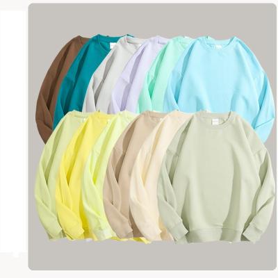 China Anti-pilling High Quality Cotton Solid Color Round Healthy Neck Off Shoulder Men Hoodie Off Shoulder Loose Pullover for sale