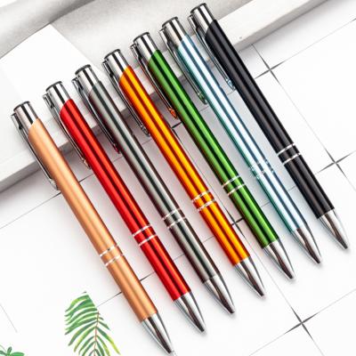 China Luxury Ball Engraved Single Pen With Logo Customized Pens Print Multi Function Metal Ball Of Financial Institutions Gift Items for sale