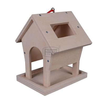 China Wooden Bird Feeder Toy Sustainable Gift Wholesale Products DIY for sale