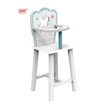 China New Wooden Furniture Toys 18 Inch Kids Doll Wooden Chair For Girls for sale