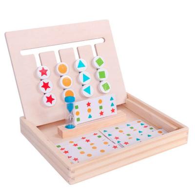 China Family Entertainment Wooden Travel Game Wood Connect 4 In One Row Playset for sale