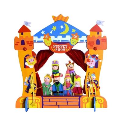 China Wholesale Funny Wooden Puppet Wooden Theater For Kids Best Wooden Puppet Theater For Kids Puppet Theater for sale