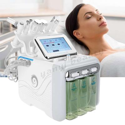 China Pigment Removal Hydra Dermabrasion Machine 6 in 1 Hydraulic RF Oxygen Cooling Microdermabrasion Facial Machine for sale