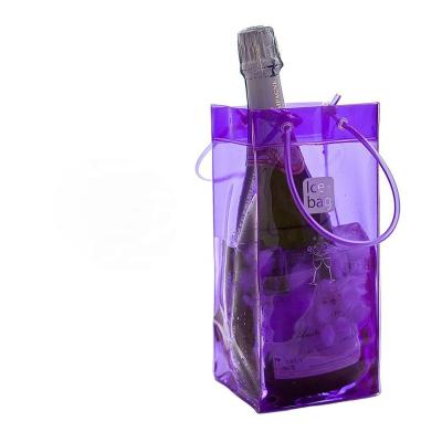 China Sustainable Champagne Beer Cooled Beverage Wine Refrigerator Ice Bag Carrier Pouch Ice Bag Wine Cooler Bags for sale