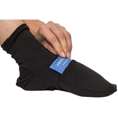 China Flexible Nylon Spandex Ice Packs Gel Ice Treatment Soothing Cold Therapy Socks for sale