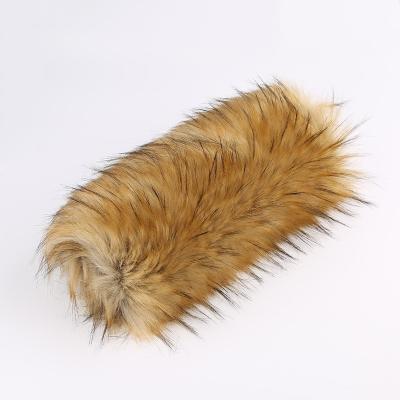 China High Pile Faux Fur Collar Description Raccoon Fur For Hood Pattern Printed for sale