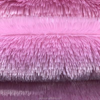 China 160cm Width Printed Polyester Long Hair Fur Fabric PV Plush for Toy Crafting Supplies for sale