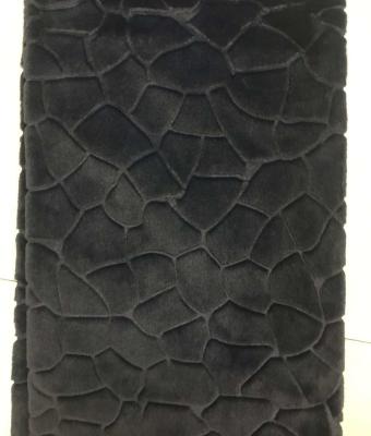 China Retail Stock of Knitted Backing Artificial Fur with Polyester / Acrylic Front Material for sale