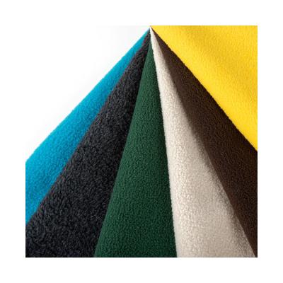 China Bürstenmuster Farben anpassen 100% Polyester 290gm Weiches Polarfleece Gewebe für Mantel zu verkaufen