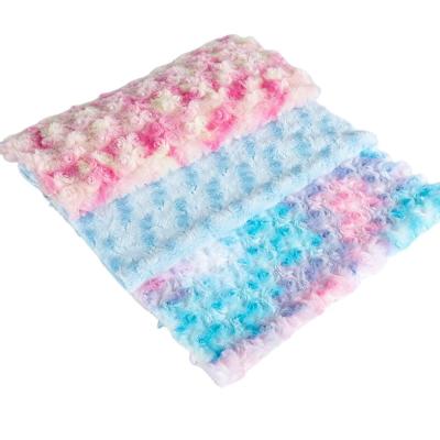 China Tie-Dye-PV-Gewebe mit plüschigem Muster für 100% Polyester-Teppich/Spielzeug/Kleidung/Haustiermatte zu verkaufen