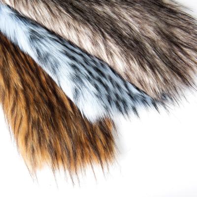 China Front Material 100% Acrylic Long Hair Artificial Animal Faux Fur Fabric for Garment for sale