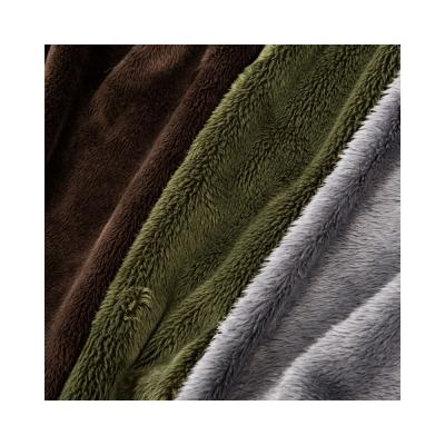 Chine 100% polyester souple Sherpa laine de fourrure courte Tissu pour jouet manteau personnalisable à vendre