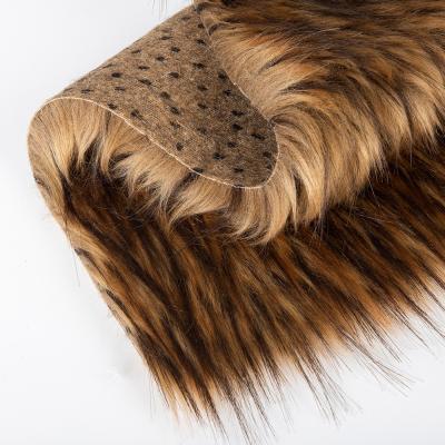 Κίνα Τεχνική χρώμα Murmasky Fluffy Long Pile False Raccoon Fur Fabric για ρούχα προς πώληση