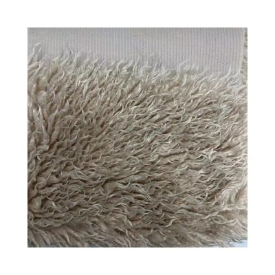 China Versatile 100% Polyester Solid Color Knitted Terry Teddy Fur Velvet Fabric for Garment for sale