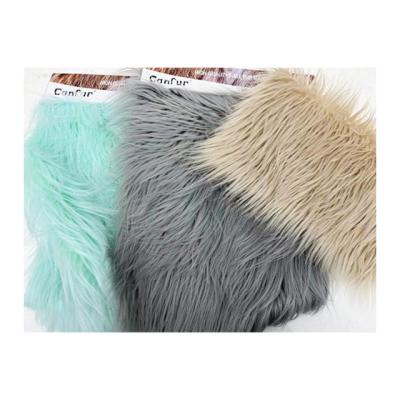 China Long Pile Plush Faux Fur Fabric for Garments Toys Blankets and Curtains Discount Sale for sale