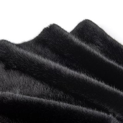 China Tricot Knitted Fox Fur Fabric Perfect for Hood Scarves and Winter Ponchos in Any Color for sale