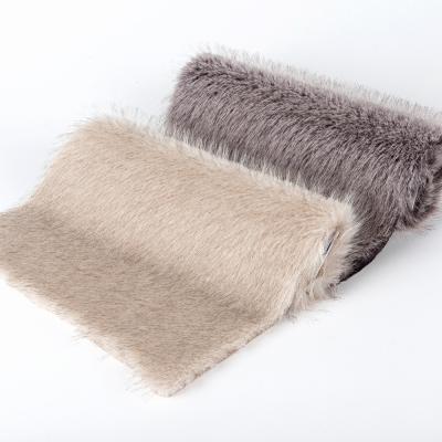 Cina 70-80 mm Lunghezza di pila Capelli acrilici Tippy Tintura Tessuti di pelliccia sintetica per cappotto invernale in vendita