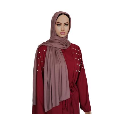 China Ribbed Hijab tank top covers 2021new and light cotton soft modal hijab warm breathable simple modal hijab scarf for sale