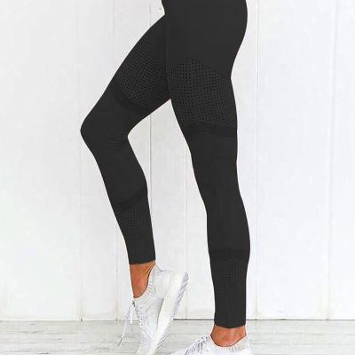 China Activewear Antibacterial Gaiters Fitness Wear Gym Women Seamless Bare Yoga Pants for sale