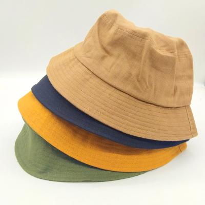 China Casual Men Black Hemp Leaf Cute Logo Organic Hemp Bucket Hat Custom Made for sale