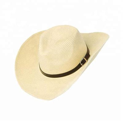 China New Character Summer Beach Straw Travel Women Men Cowboy Hard Hat for sale