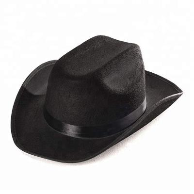 China Custom Wholesale Promotional Character Logo Men' S Wool Cowboy Hat for sale