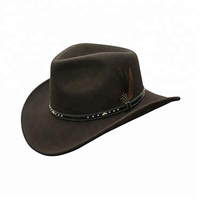 China Character New Style Beach Wool China Western Cowboy Hat for sale