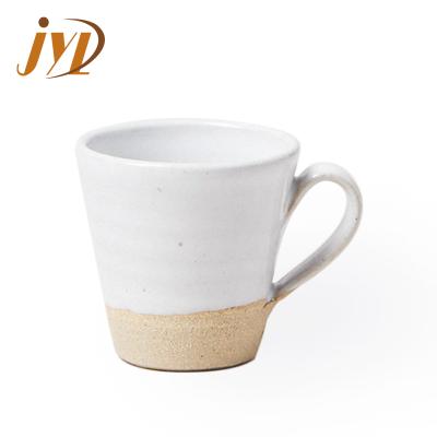 China Small Handmade Nordic Unglazed Pottery Simple Made To Order Viable Clay Espresso Coffee Mug for sale