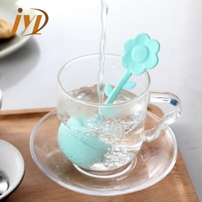 China Viable Wholesale Assorted Color Silicone Tea Infuser Tea Spice Ball Strainers for sale