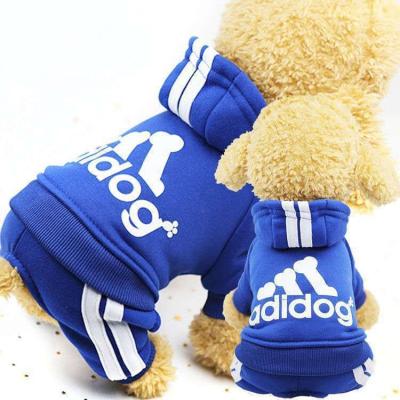 China 2021 Winter Sustainable Pet Apparel Thicken Hooded Fleece Warm Sweater Headband Apparel Dog Costume Fashionable Luxury For Pet Clothes for sale