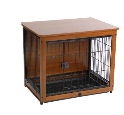 China Breathable National Standard Grade Wooden Dog Cage Indoor Fence House Dog Bed Cat Cage Indoor Stain for sale