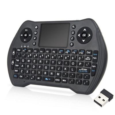 China USB/2.4G Standard Wireless Russia Saudi Black With 3 Colors Light Key Back Mini Touch Screen Keyboard for sale