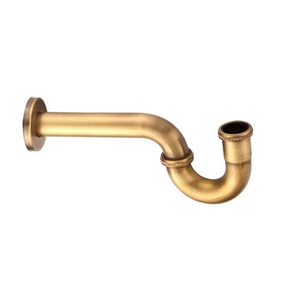 China Contemporary high quality brass waste trap kitchen sink siphon p for basin for sale