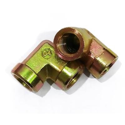 China Mechanical Link 1/4 1/8 3/8 1/2 High Pressure 3/4 1 Oil Internal Direct Cylinder Hydraulic Pipe Elbow Wire Connector for sale