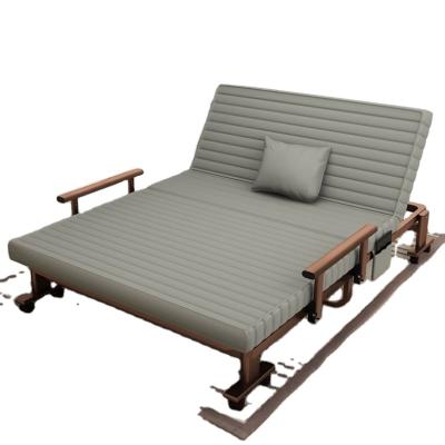 China Cheap Collapsible Folding Bed Foam Metal Home Bedroom Furniture Folding Sofa Bed for sale